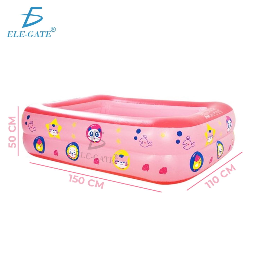 Piscina Inflable para el Hogar Rosa Mediddas 150*110*50 cm Ele Gate Primaria
