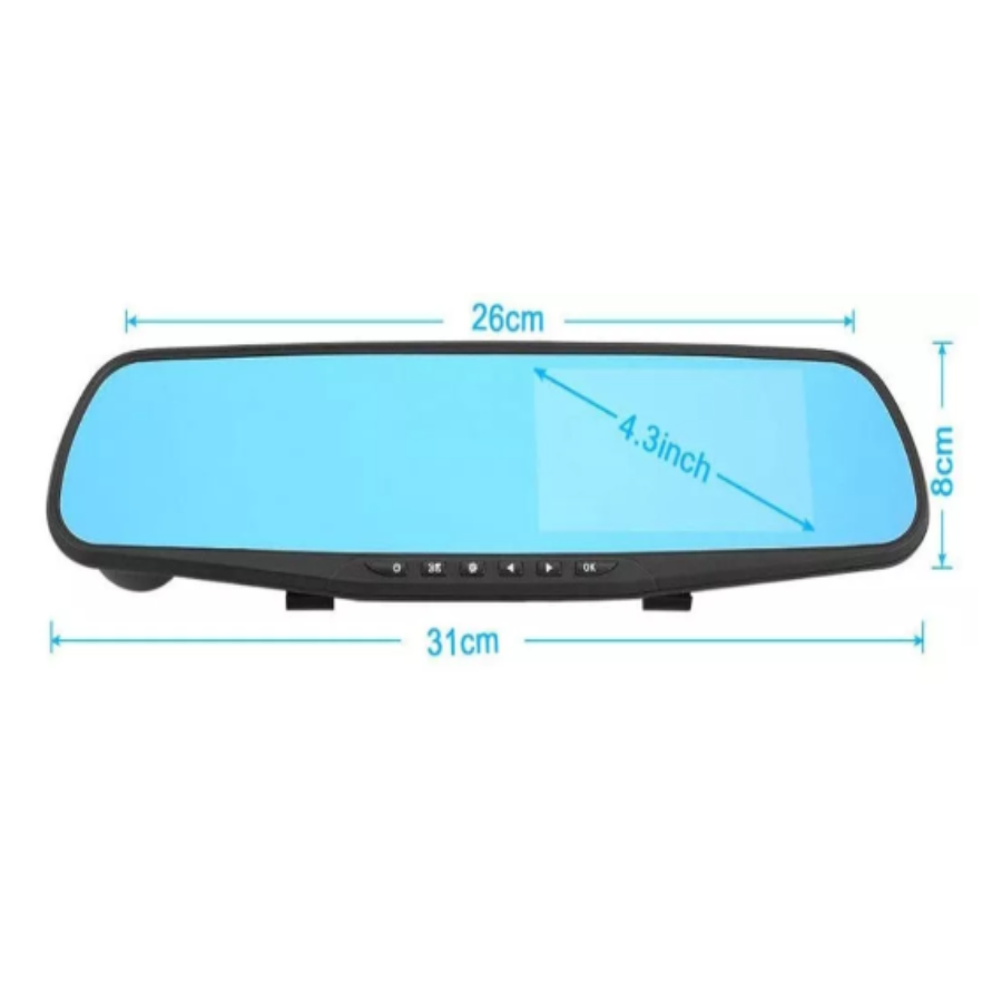 Retrovisor espejo con Camara de grabacion  Para Auto seguridad