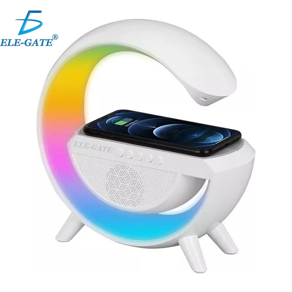 Bocina Lámpara De Mesa Inteligente Altavoz Bluetooth De Atmósfera De Cargador Inalámbrico
