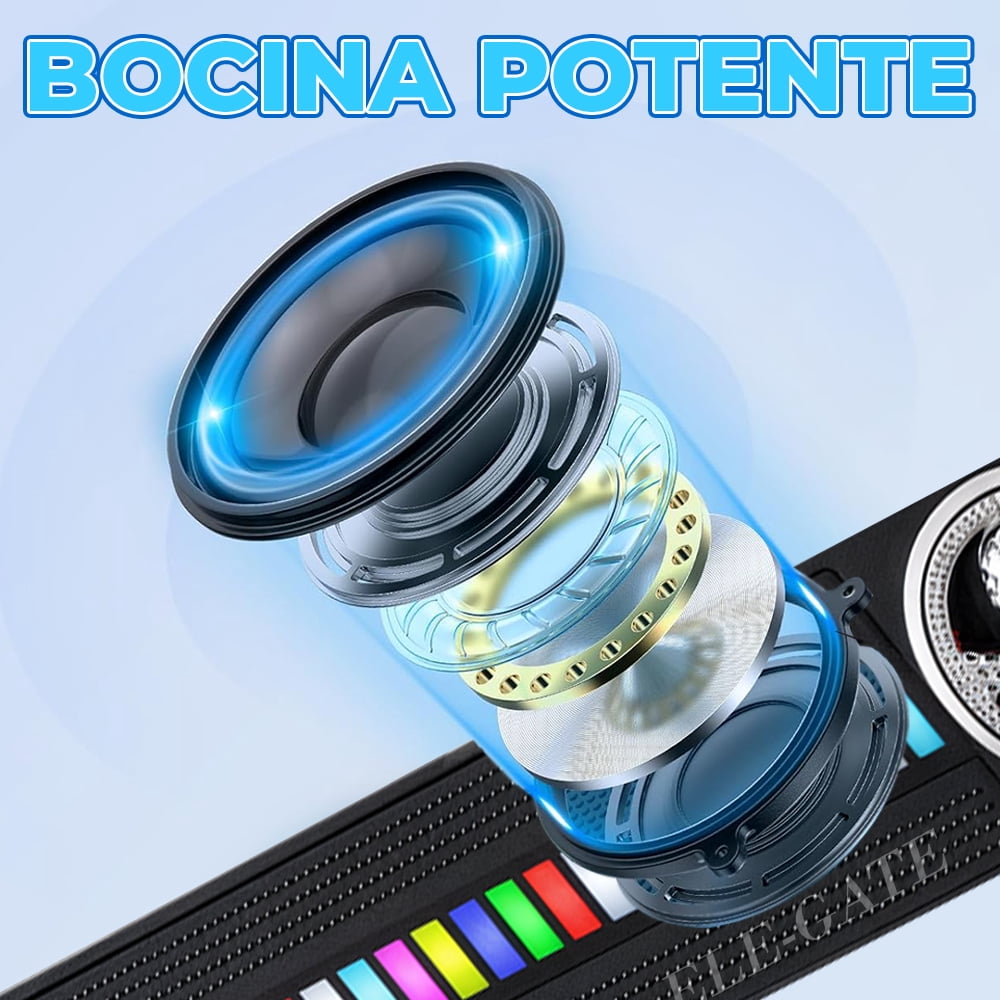 Bocina Bluetooth con Diseño de Calavera y Luces LED RGB