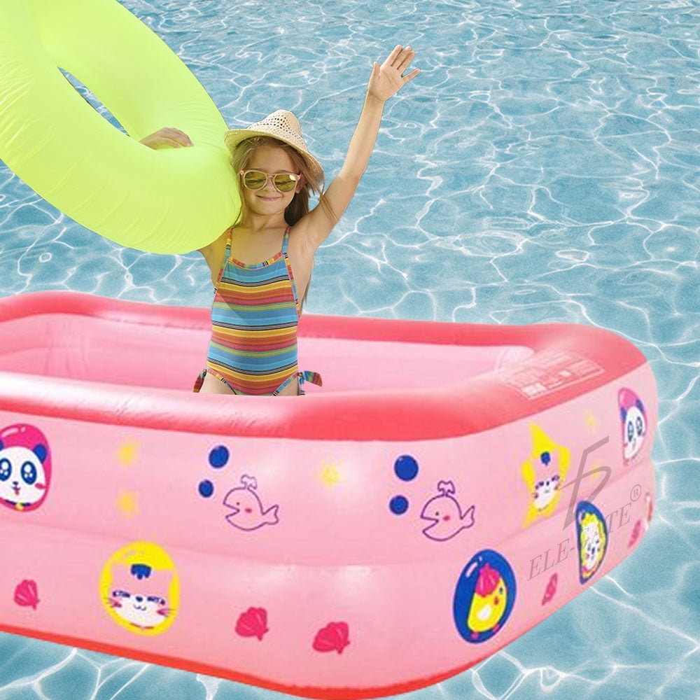 Piscina Inflable para el Hogar Rosa Mediddas 150*110*50 cm Ele Gate Primaria