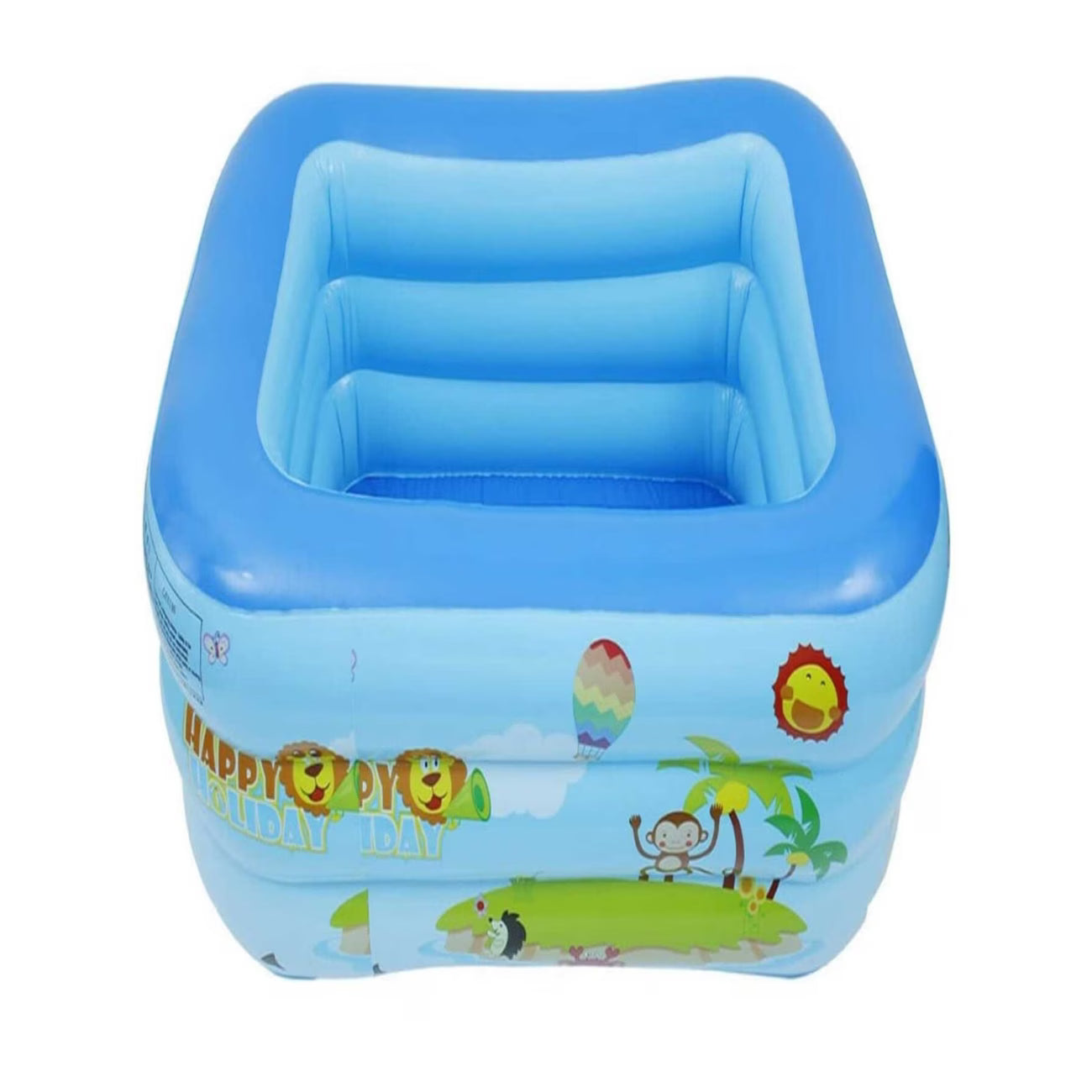 Piscina inflable para niños pequeños  mide 130 x 80 x 27 cms