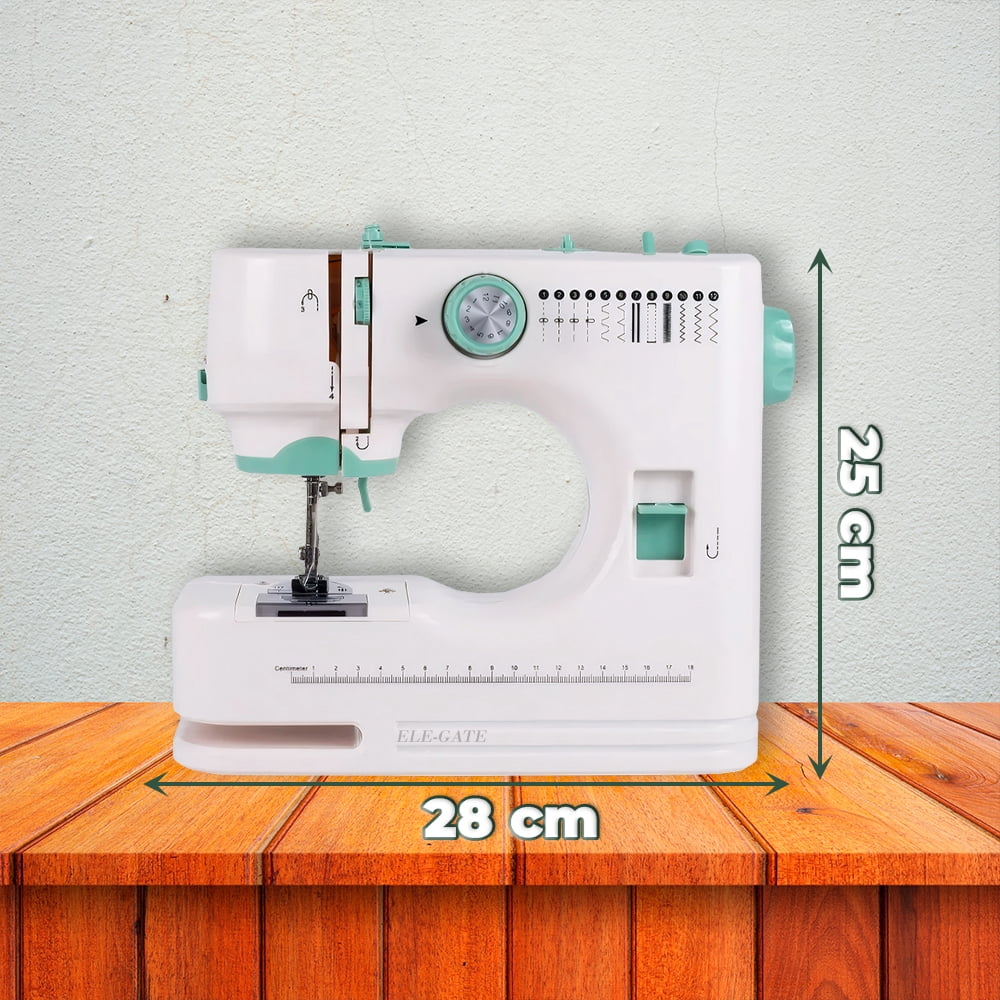 Máquina de Coser Eléctrica Portátil con 12 Puntadas y Kit de Costura Completo