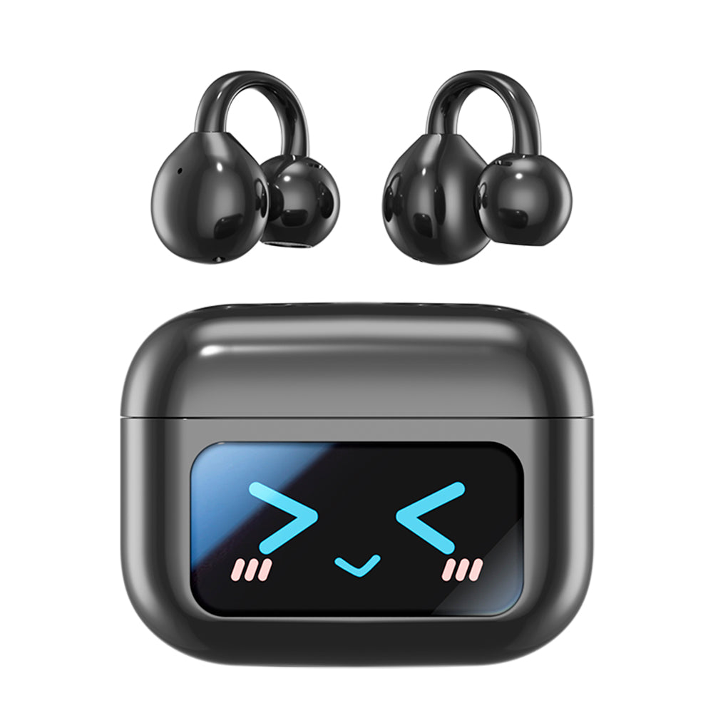 Auriculares Inalámbricos de Clip Abierto Bluetooth 5.4 con Pantalla LED Tácti