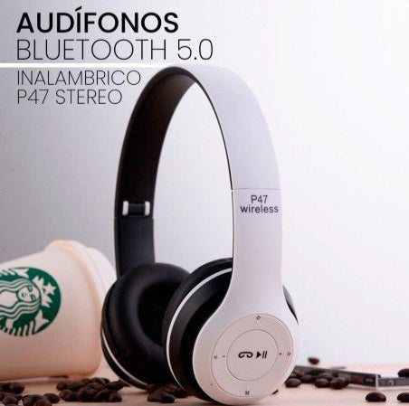 Audífonos Inalámbricos P47 - Bluetooth 5.0 + Manos Libres + Radio