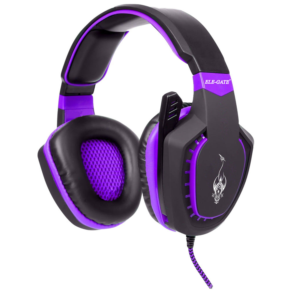 Audifonos Diadema Gamer Led Videojuegos Con Micrófono