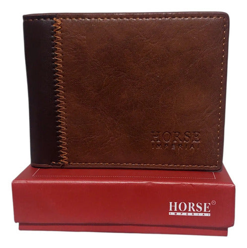 Cartera Hombre Mayoreo Horse Imperial Pack 12 Surtidas
