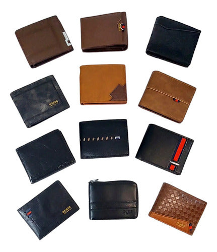 Cartera Hombre Mayoreo Horse Imperial Pack 12 Surtidas