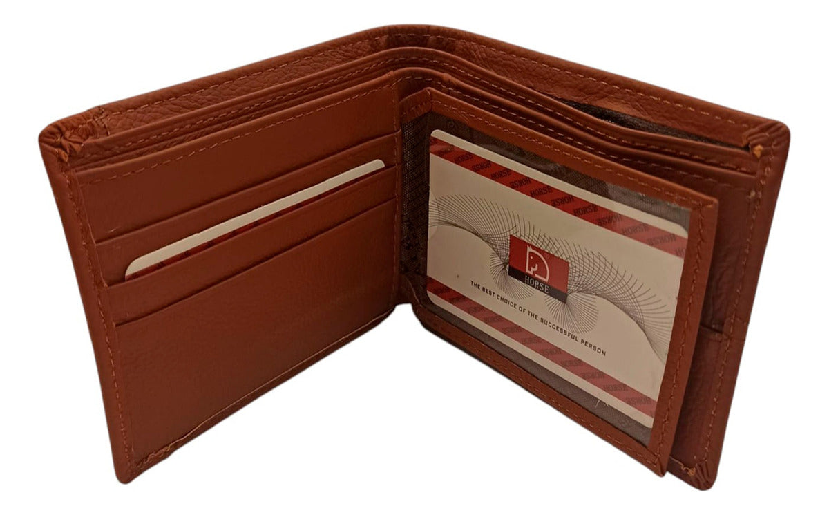 Cartera Tarjetero De Piel Para Hombre Horse Imperial