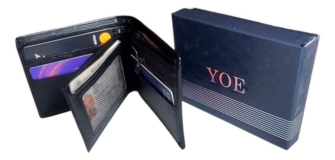 Cartera Billetera Yoe En  Piel Mod Sicilia Calidad Prestigio