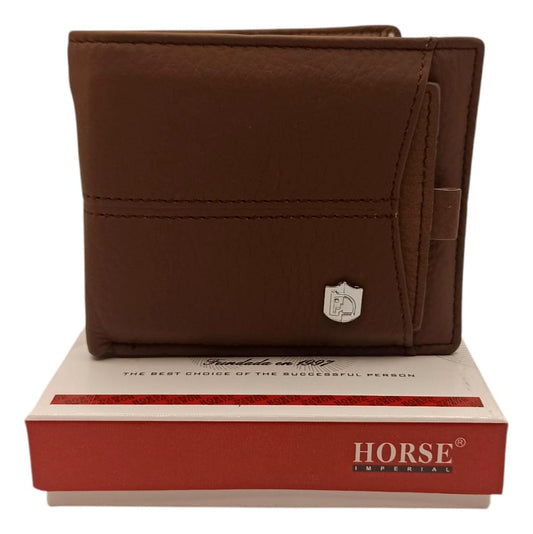 Cartera Tarjetero De Piel Para Hombre Horse Imperial