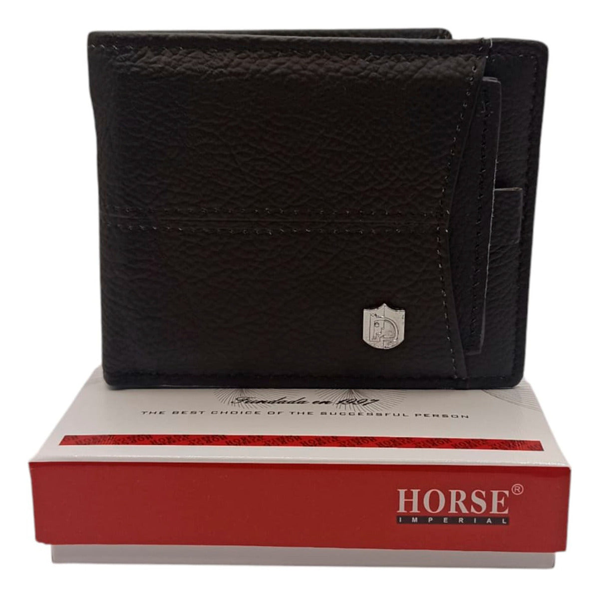Cartera Tarjetero De Piel Para Hombre Horse Imperial