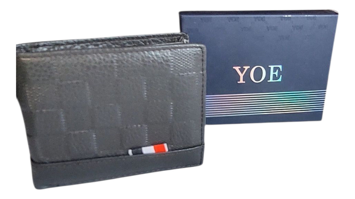 Billetera Yoe Piel Lujo En Genuina Piel Mod Suiza Calidad