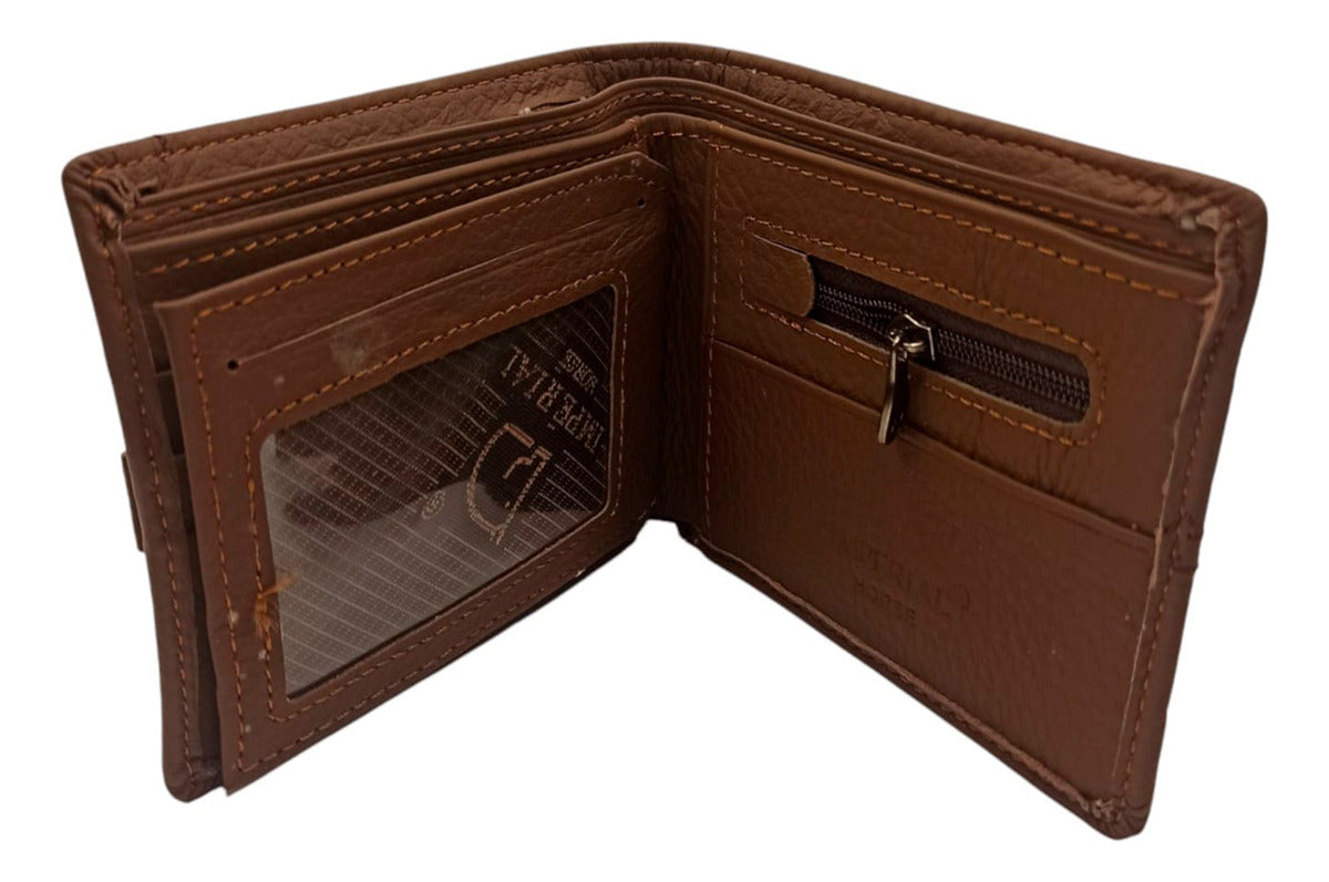 Cartera Tarjetero De Piel Para Hombre Horse Imperial