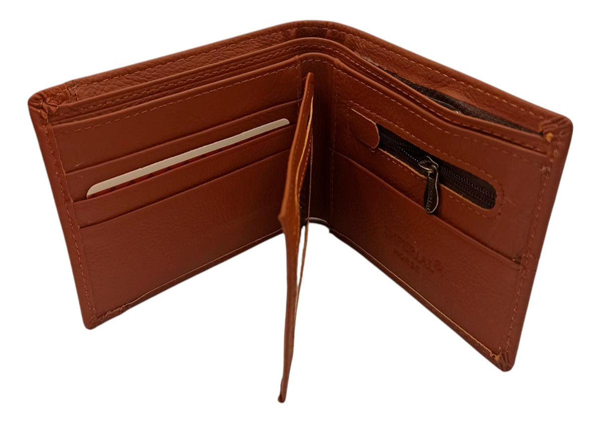 Cartera Tarjetero De Piel Para Hombre Horse Imperial