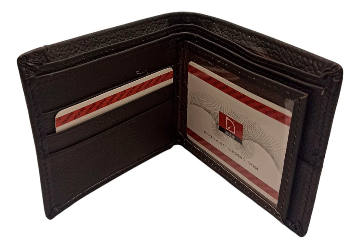 Cartera Tarjetero De Piel Para Hombre Horse Imperial