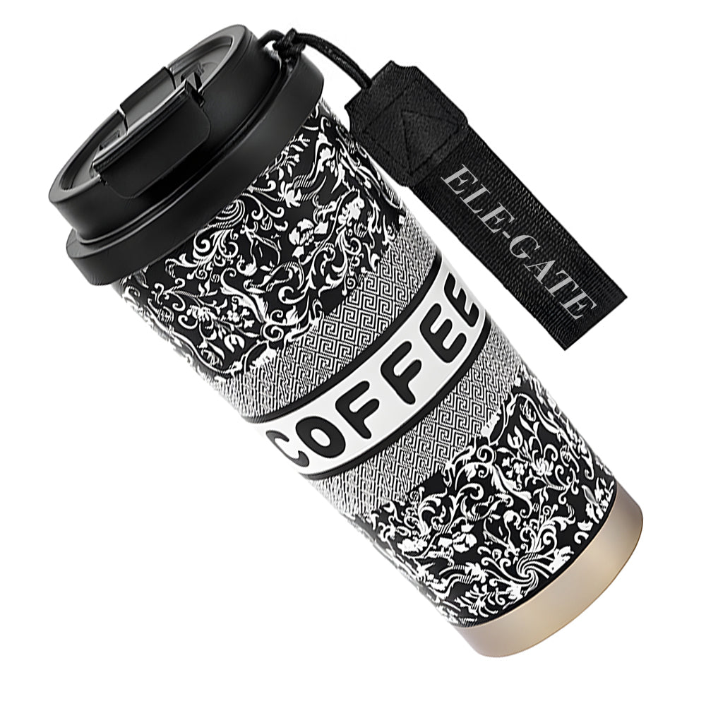 Termo Hermético Floral 500 ml para Bebidas Frías o Calientes