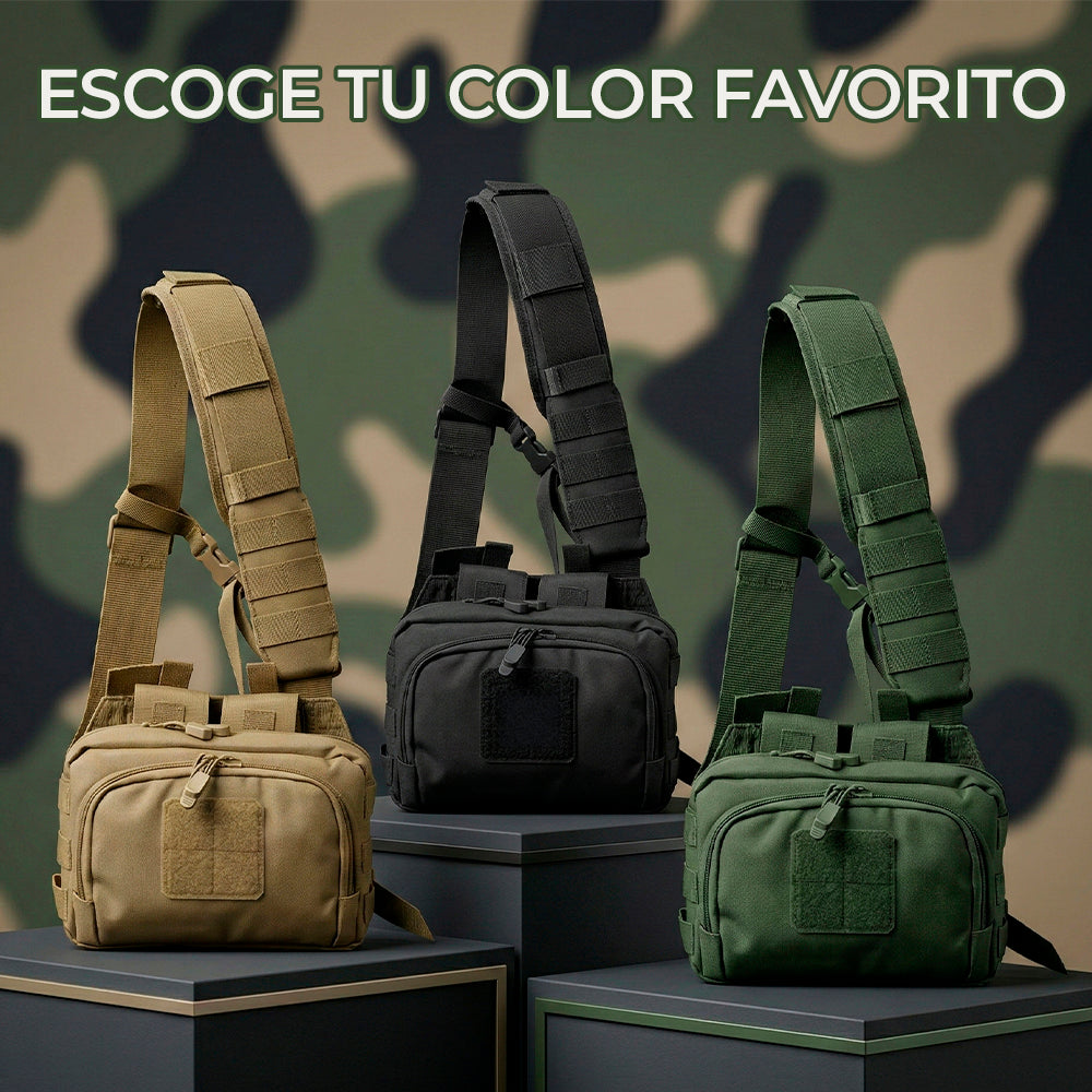 Mochila Táctica Bandolera Militar Impermeable Multibolsillos