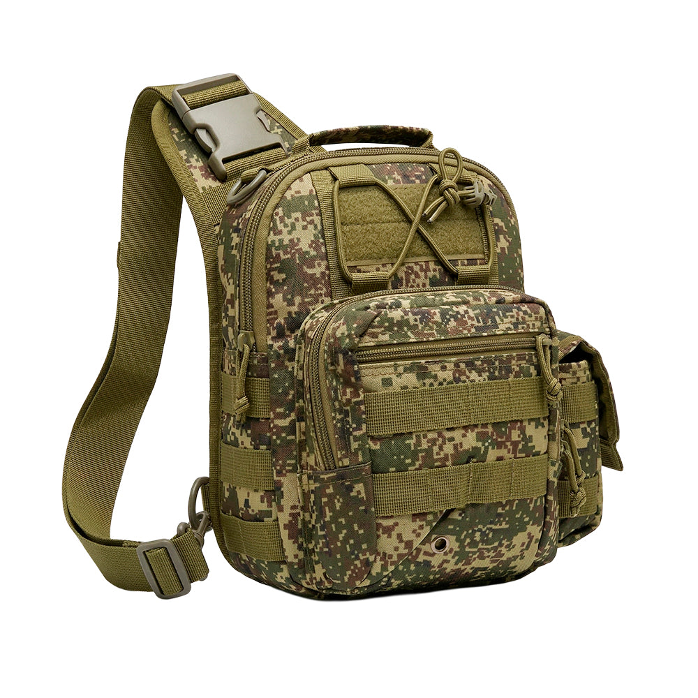 Mochila Táctica Militar con Sistema MOLLE Bandolera Impermeable de Nailon para Hombre