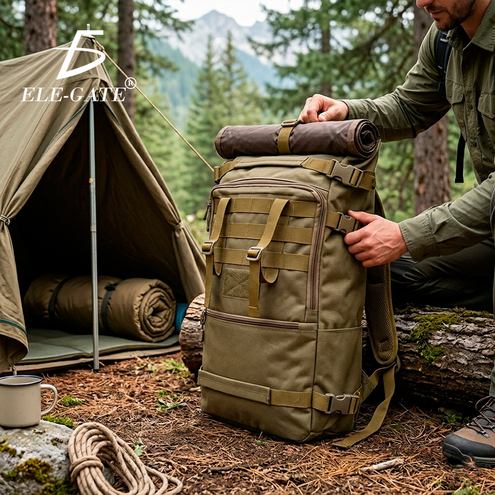 Mochila Táctica 50L Impermeable para Camping y Senderismo