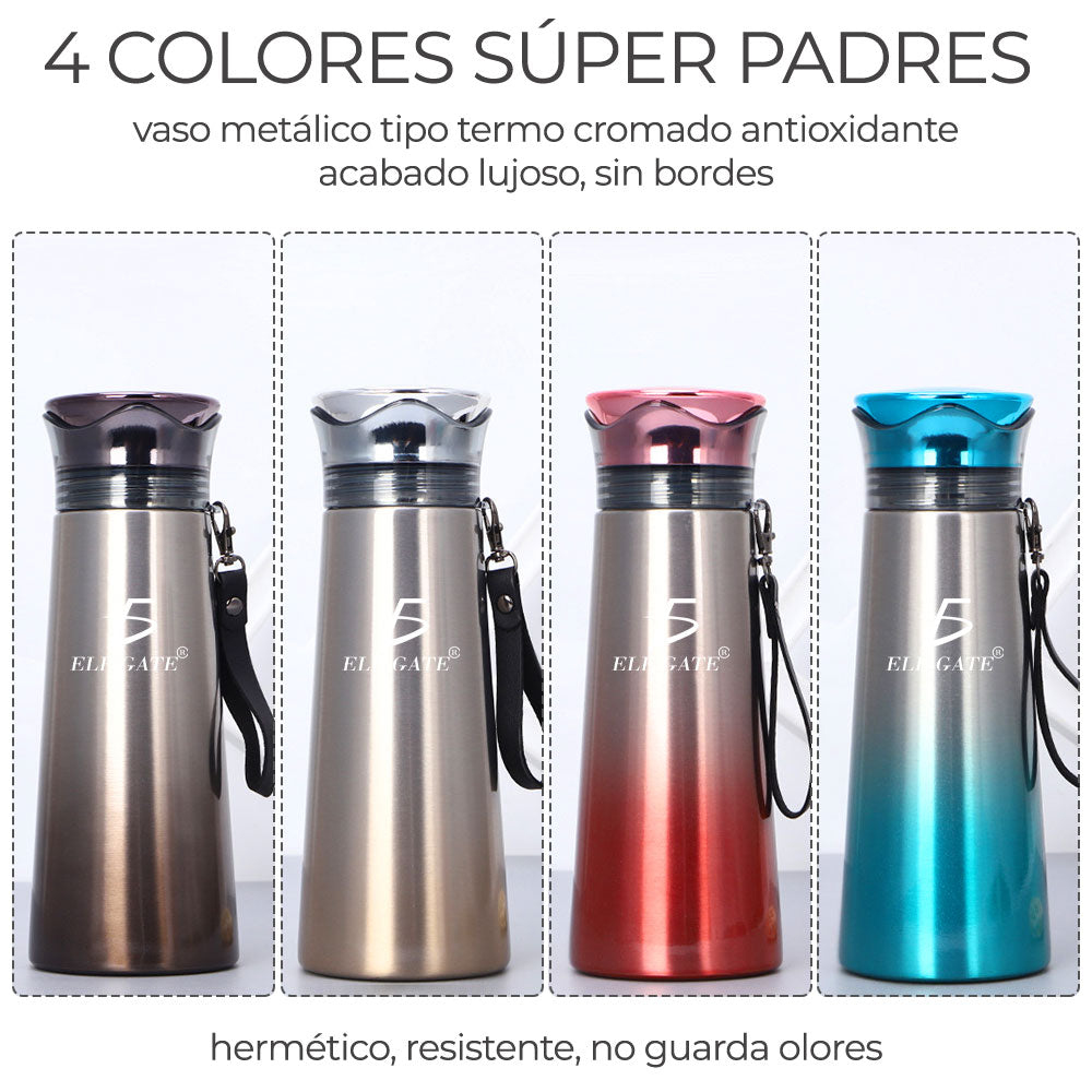 Termo Acero Inoxidable Vaso Térmico Elegante De Doble Pared 450 ml