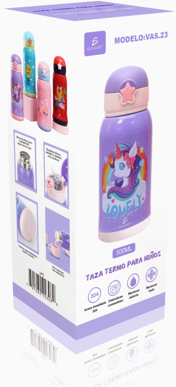 Termo Vaso Bebidas Calientes Frias Para Niños