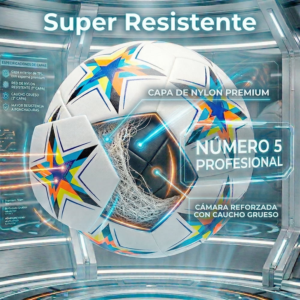 Balón de Fútbol Profesional No. 5 – Diseño Mundialista