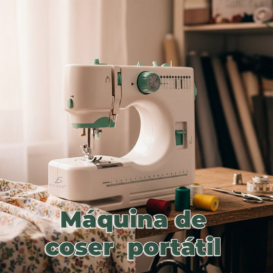Máquina de Coser Eléctrica Portátil con 12 Puntadas y Kit de Costura Completo