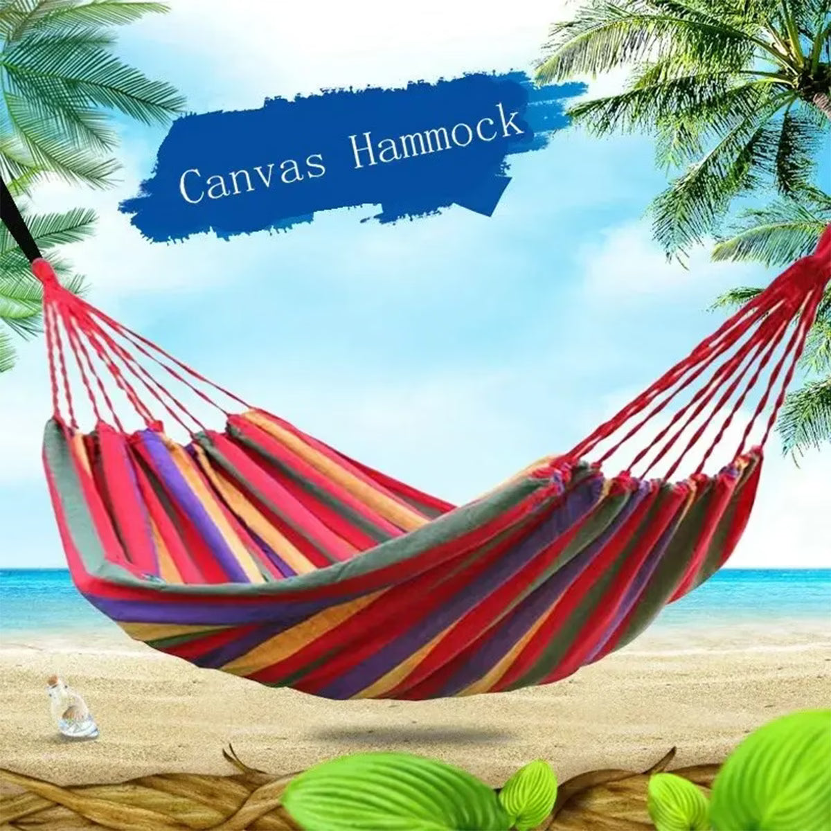 Hamaca en tino textil colores brillantes atesania mexicana