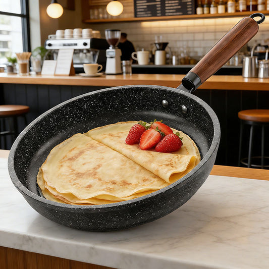 Sartén de hierro fundido jaspeado para  25 cm, antiadherente