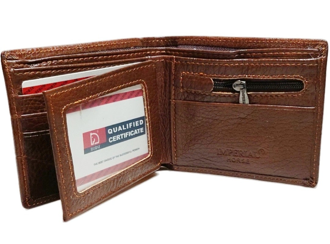 Billetera para caballero en Piel genuina Marca Horse Imperial.