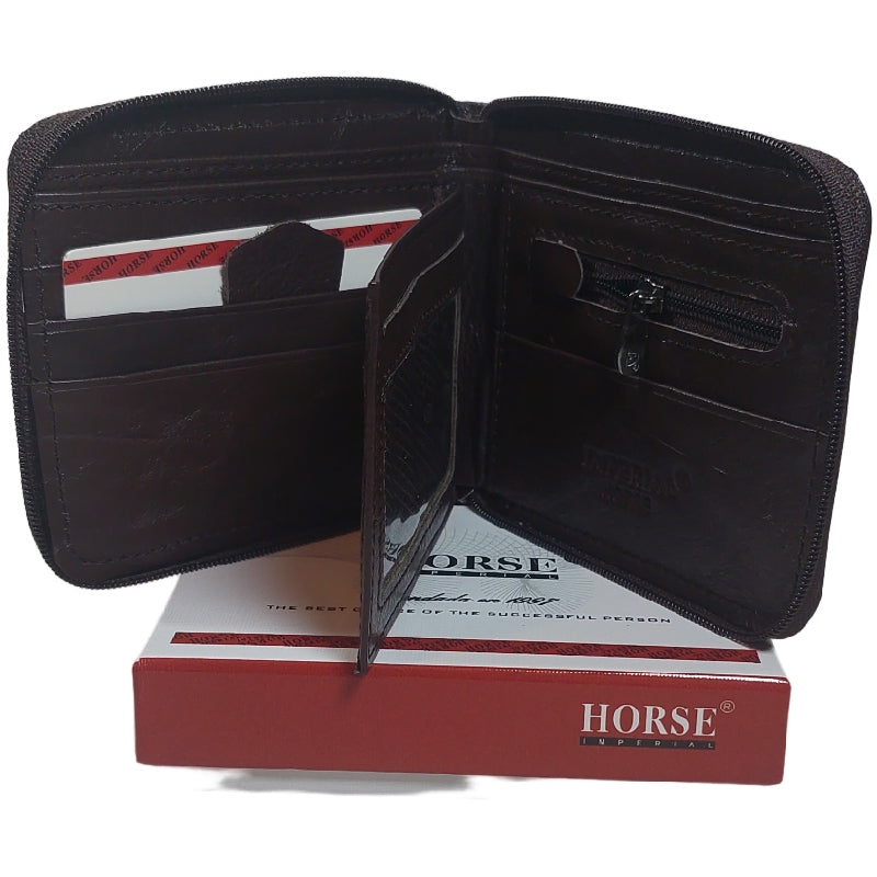 Billetera para caballero genuina piel Marca Horse Imperial